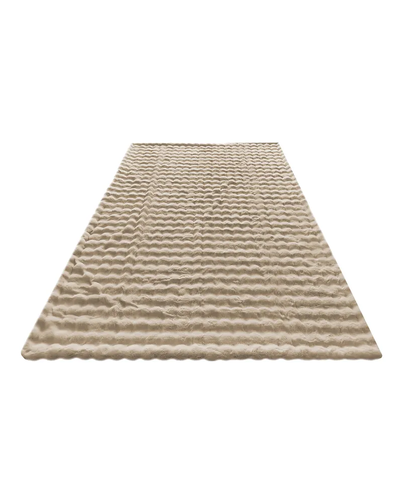 Plaid Nordic Plush aus 100 % Polyester in Beige