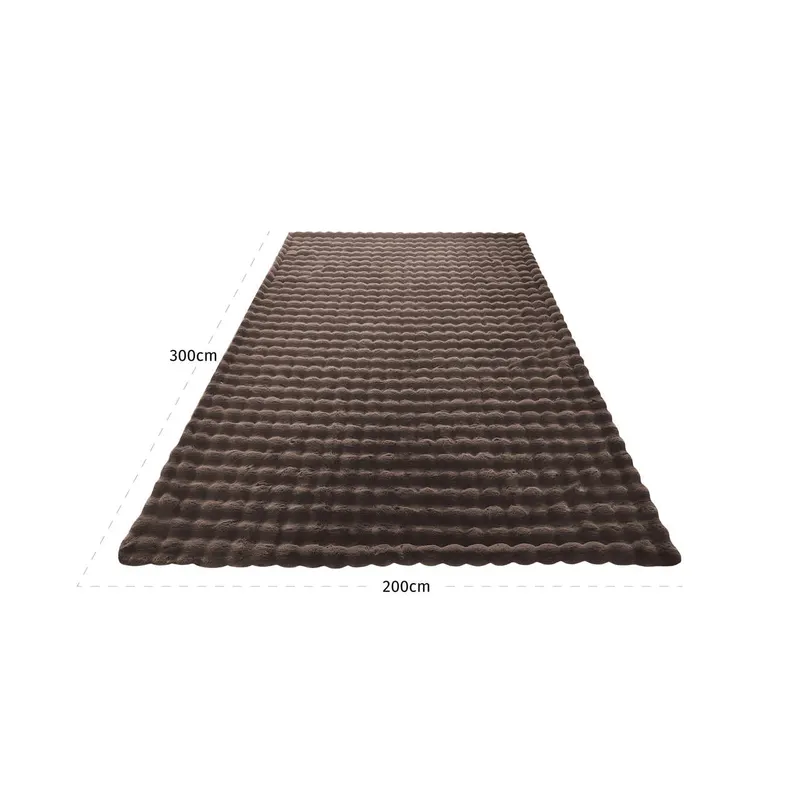 Plaid Winter Braun 200 × 300 cm von Richmond Interiors, Maßzeichnung 5