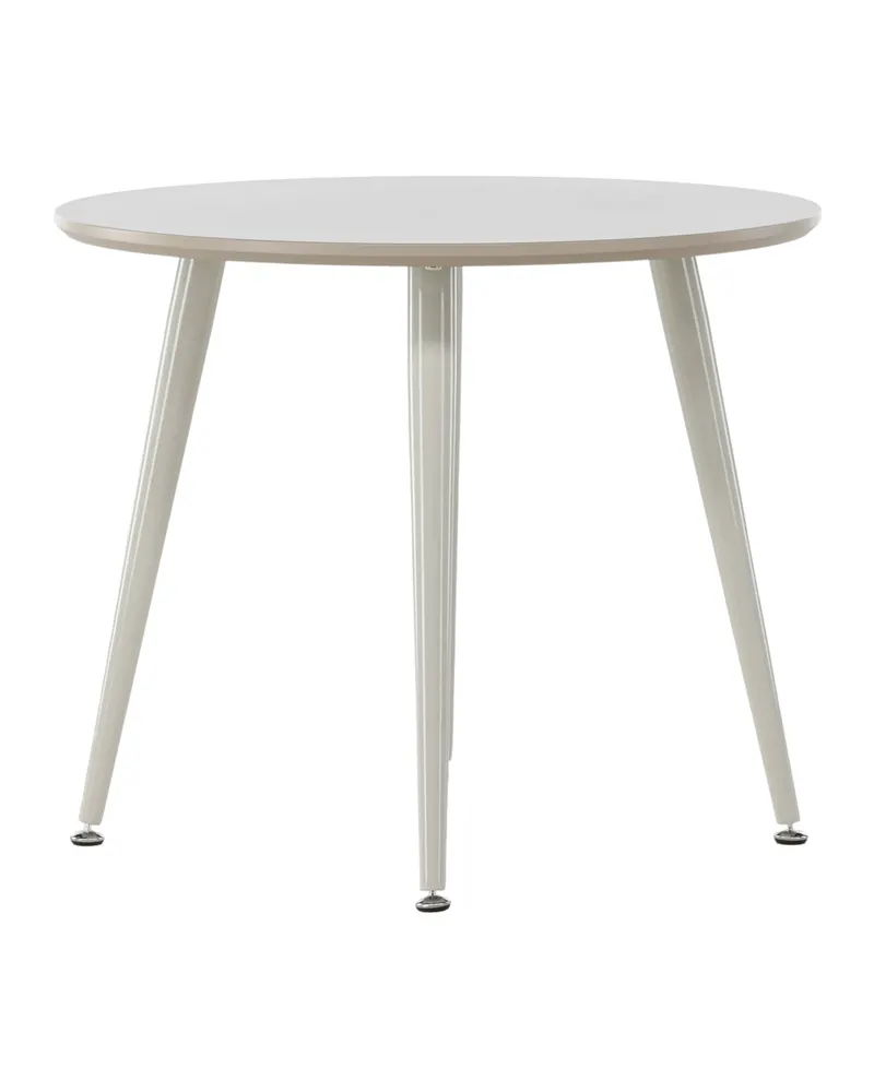 Plaza runder Kindertisch mit Stahlbeinen in Beige, Ansicht 1