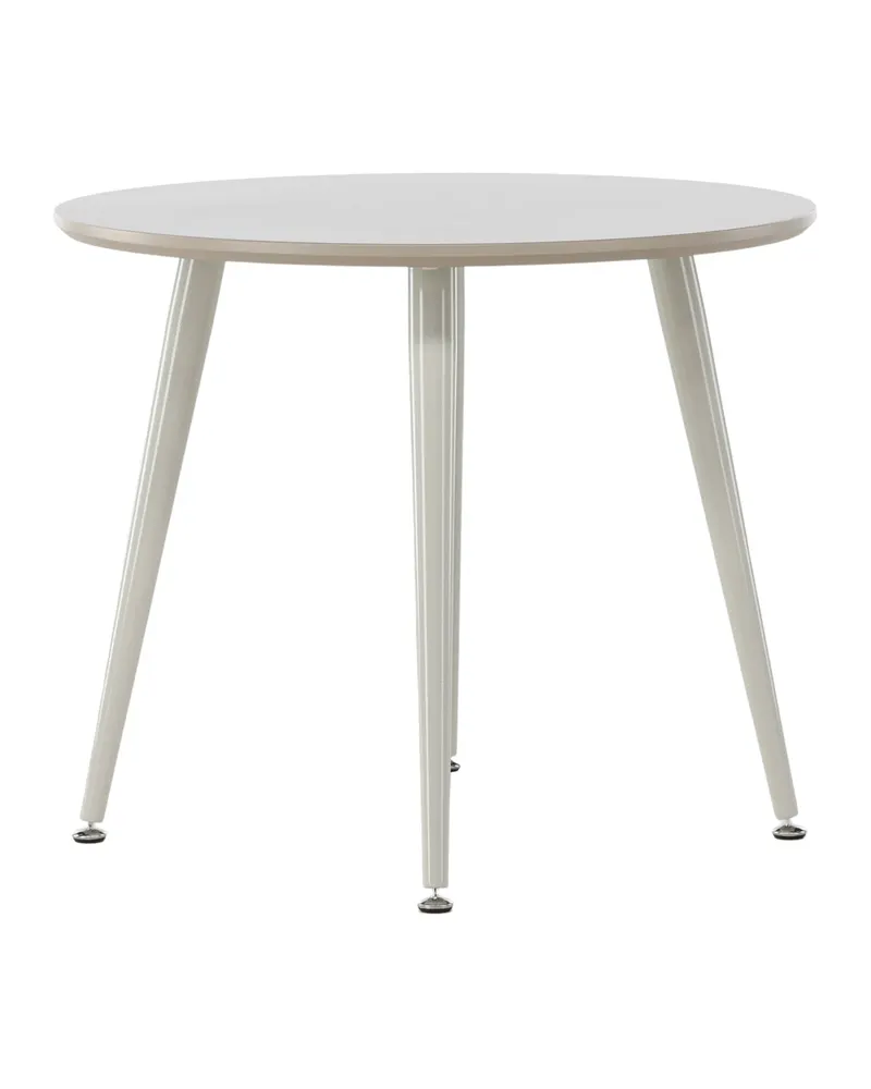 Plaza runder Kindertisch mit Stahlbeinen in Beige, Ansicht 6