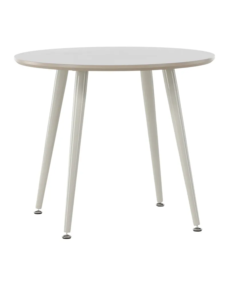 Plaza runder Kindertisch mit Stahlbeinen in Beige, Ansicht 7