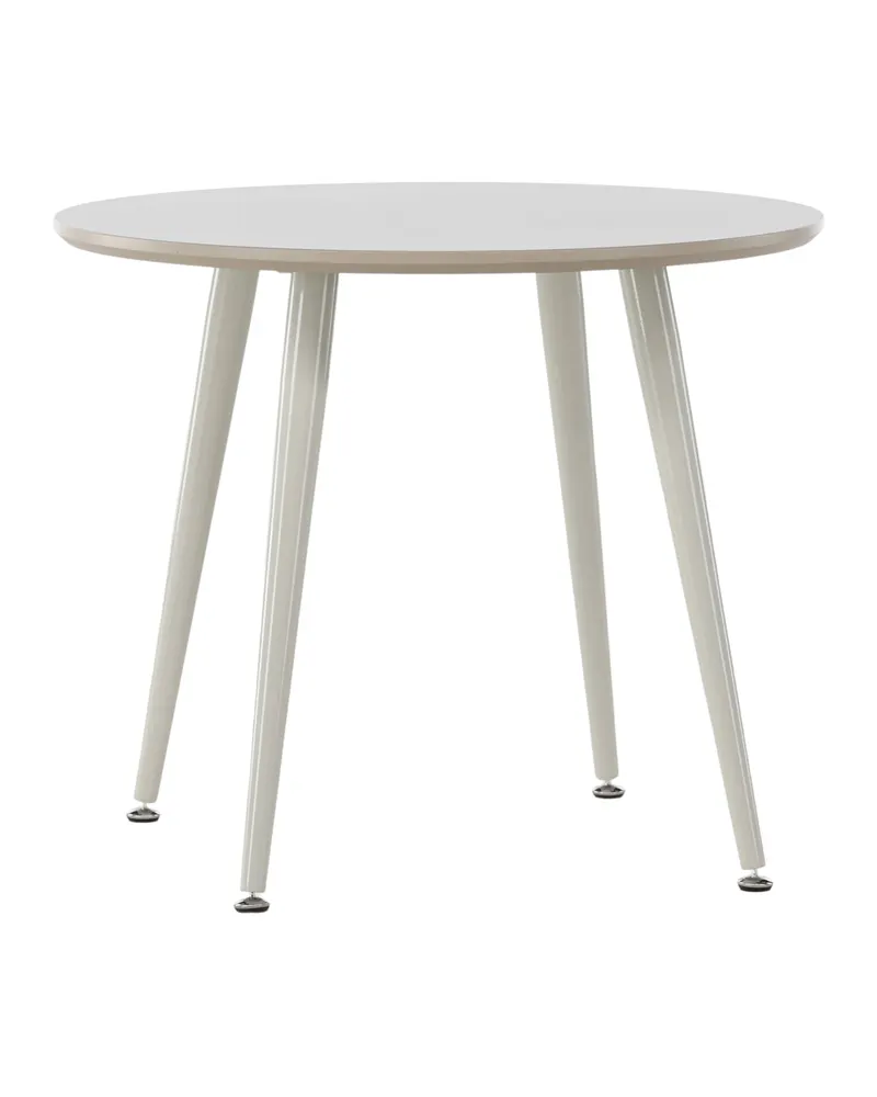 Plaza runder Kindertisch mit Stahlbeinen in Beige, Ansicht 2