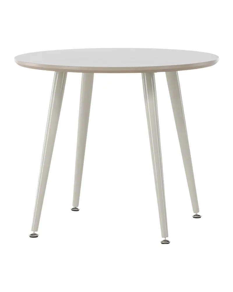 Plaza runder Kindertisch mit Stahlbeinen in Beige, Ansicht 5
