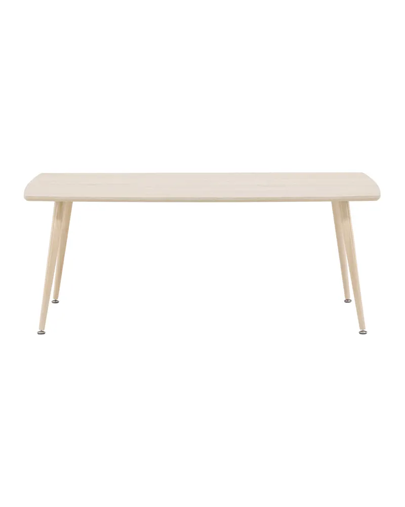 Plaza Couchtisch mit schräg gestellten Stahlbeinen in 120 × 70 cm, Whitewash, Ansicht 10