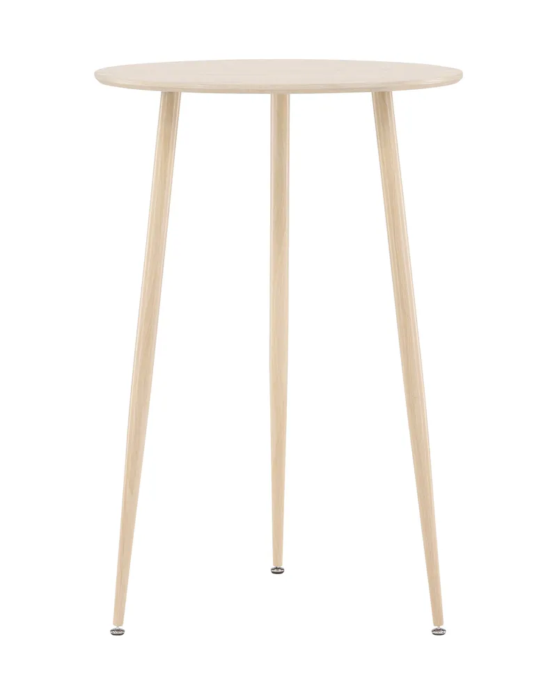 Plaza runder Bartisch Ø 70 cm auf drei Beinen in Whitewash