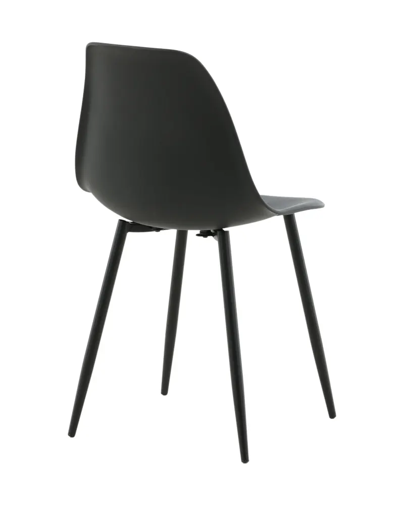 Polar Esszimmerstühle im 2er-Set mit Kunststoffschale in Schwarz, Ansicht 13