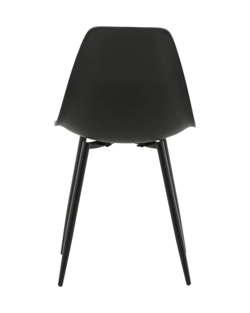 Polar Esszimmerstühle im 2er-Set mit Kunststoffschale in Schwarz, Ansicht 6