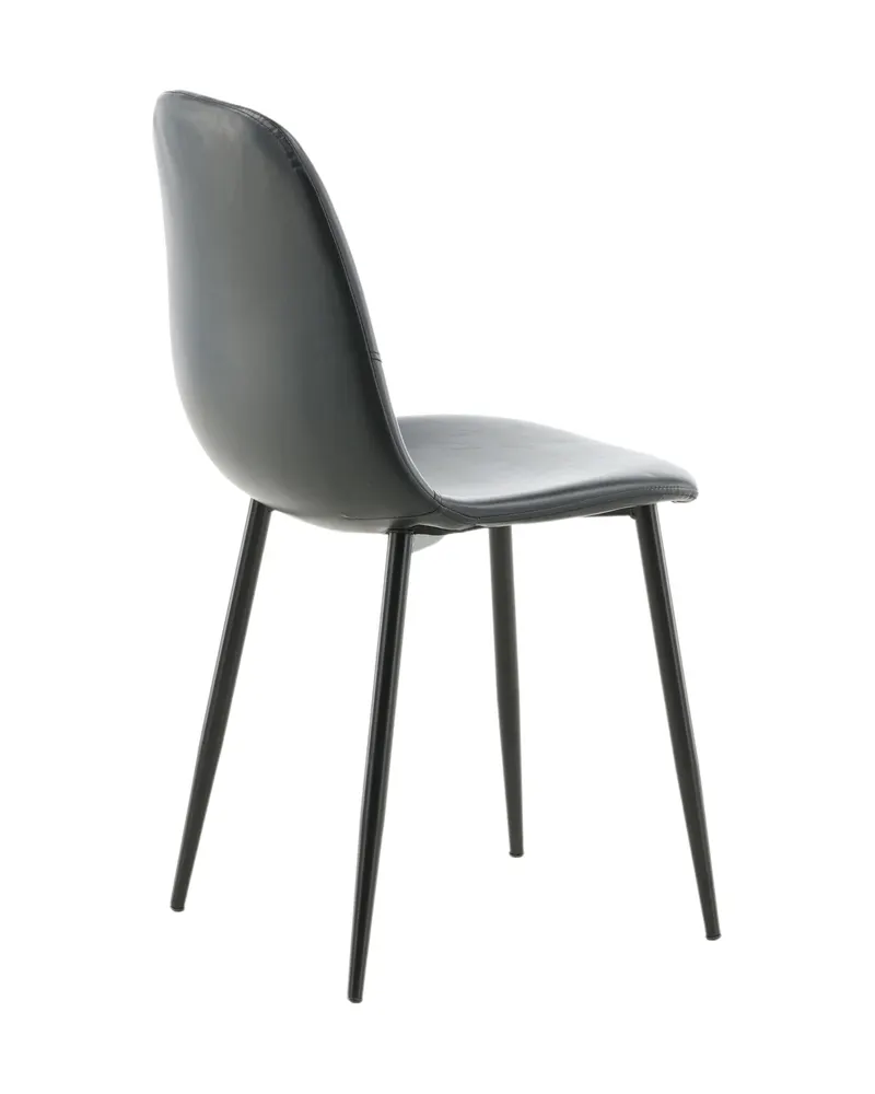 Polar Esszimmerstühle im 2er-Set in Schwarz, PU-Kunstleder, Ansicht 10