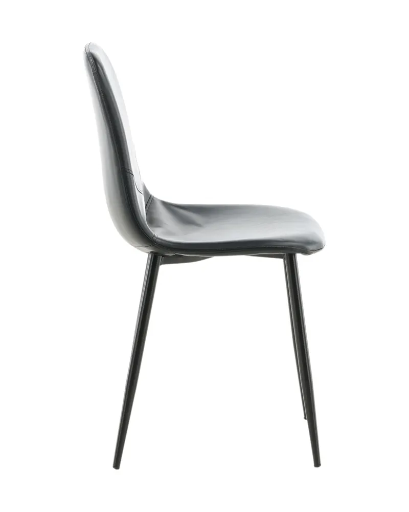Polar Esszimmerstühle im 2er-Set in Schwarz, PU-Kunstleder, Ansicht 11