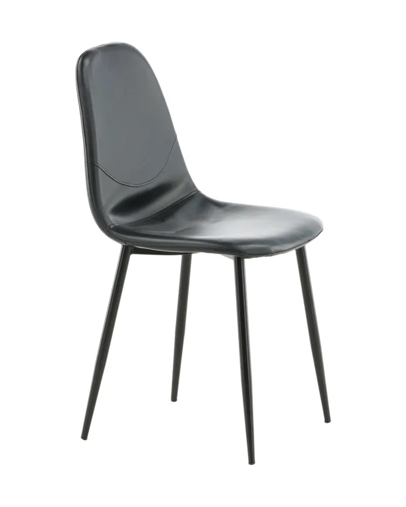 Polar Esszimmerstühle im 2er-Set in Schwarz, PU-Kunstleder, Ansicht 12