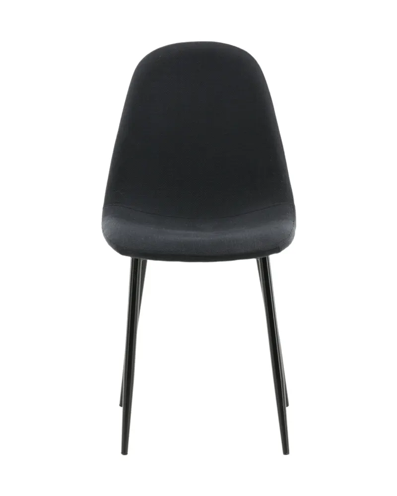 Polar Esszimmerstühle im 2er-Set in Schwarz, Polyester, Ansicht 1