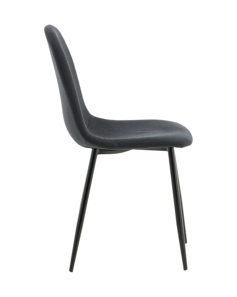 Polar Esszimmerstühle im 2er-Set in Schwarz, Polyester, Ansicht 11