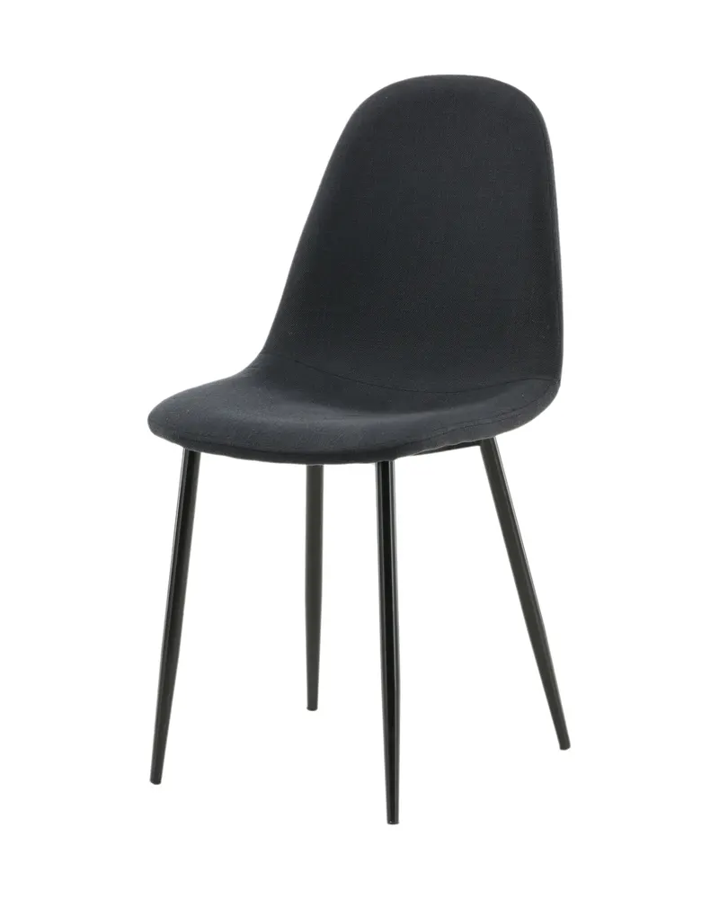 Polar Esszimmerstühle im 2er-Set in Schwarz, Polyester, Ansicht 2