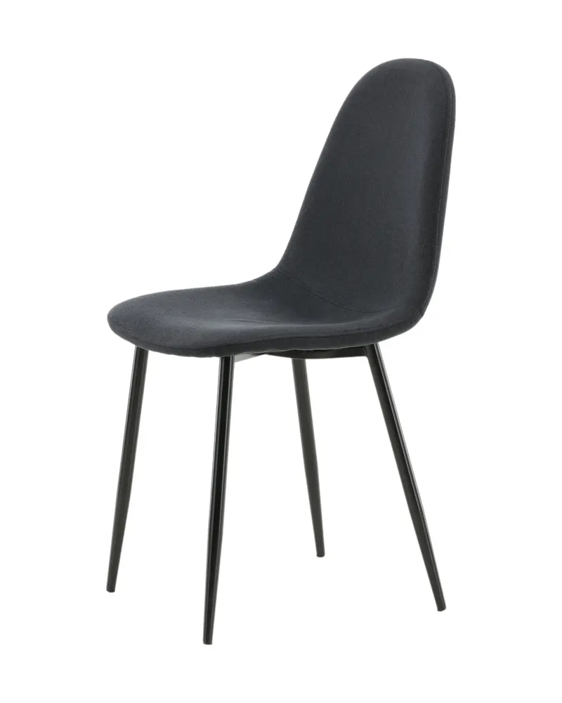 Polar Esszimmerstühle im 2er-Set in Schwarz, Polyester, Ansicht 4