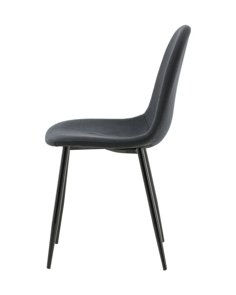 Polar Esszimmerstühle im 2er-Set in Schwarz, Polyester, Ansicht 5