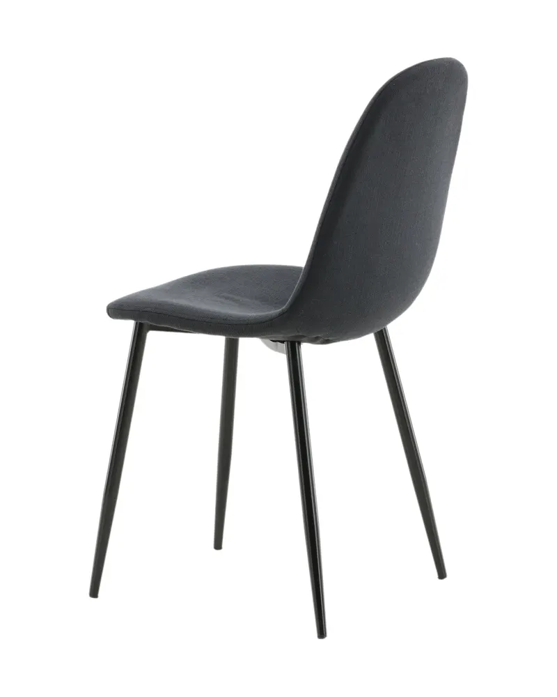 Polar Esszimmerstühle im 2er-Set in Schwarz, Polyester, Ansicht 6