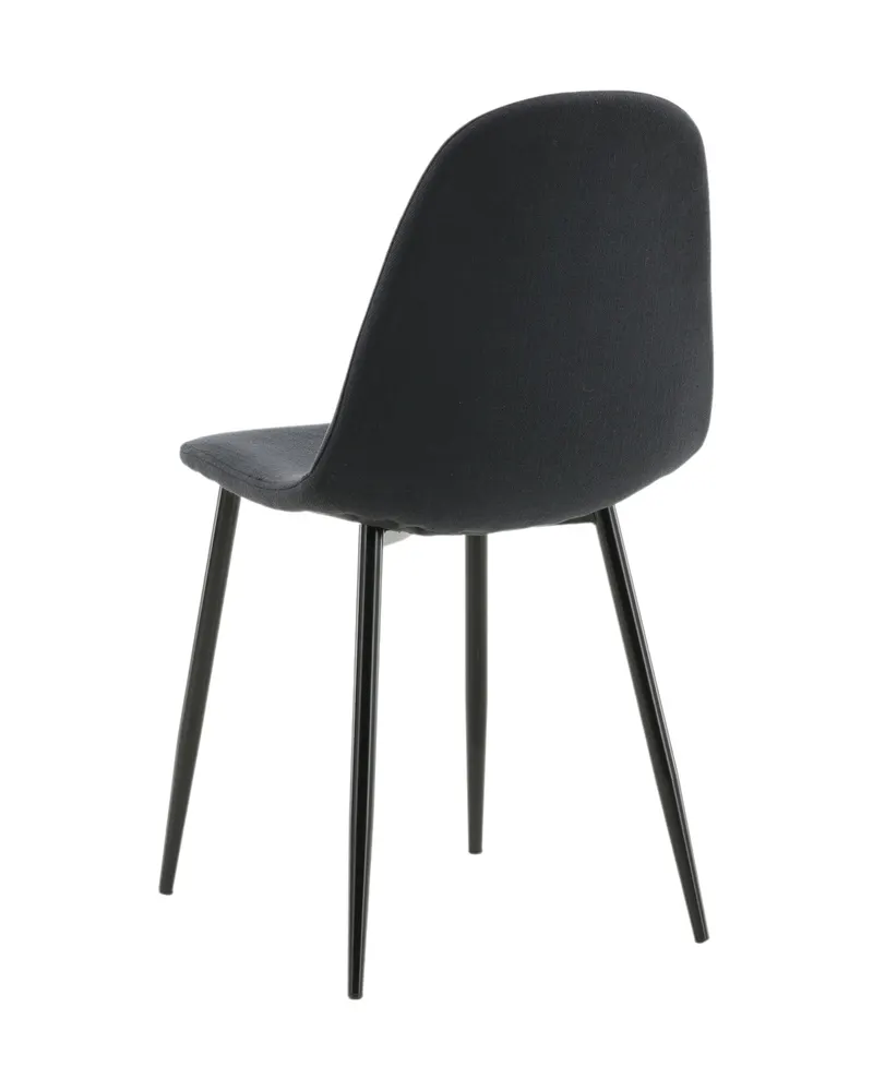 Polar Esszimmerstühle im 2er-Set in Schwarz, Polyester, Ansicht 7