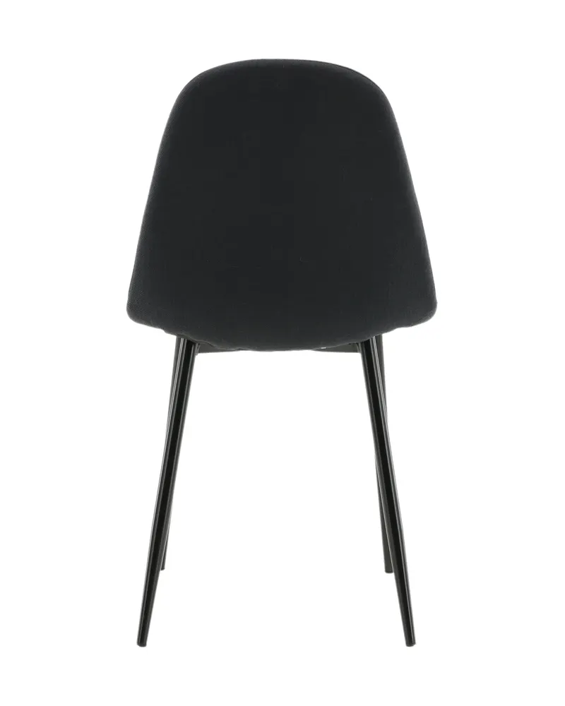 Polar Esszimmerstühle im 2er-Set in Schwarz, Polyester, Ansicht 8