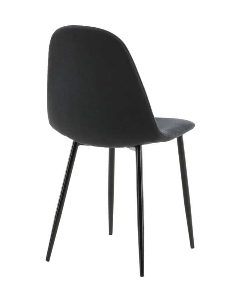 Polar Esszimmerstühle im 2er-Set in Schwarz, Polyester, Ansicht 9