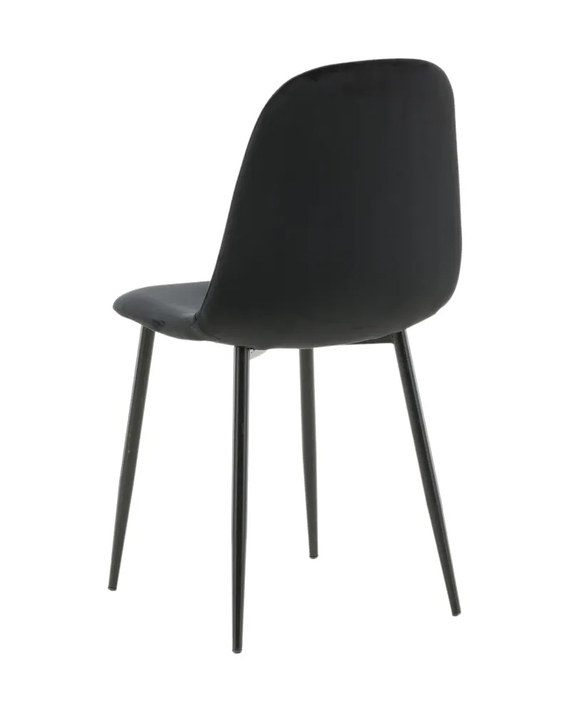 Polar Esszimmerstühle im 2er-Set in Schwarz, Polyester-Samt, Ansicht 13