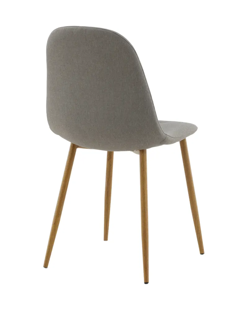 Polar Esszimmerstühle im 2er-Set in Grau, Gestell Natur, Polyester, Ansicht 12