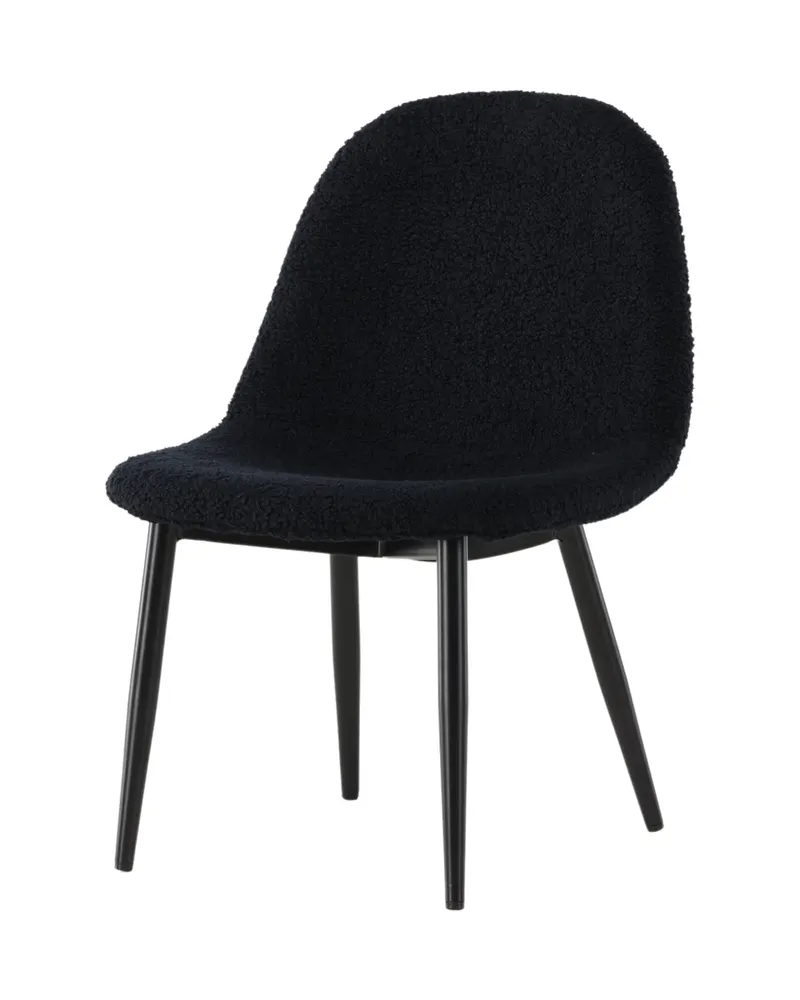 Polar Kinderstuhl im 2er-Set aus Teddystoff in Schwarz, Ansicht 7