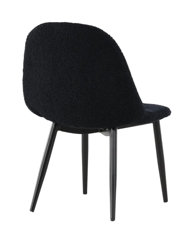 Polar Kinderstuhl im 2er-Set aus Teddystoff in Schwarz, Ansicht 5