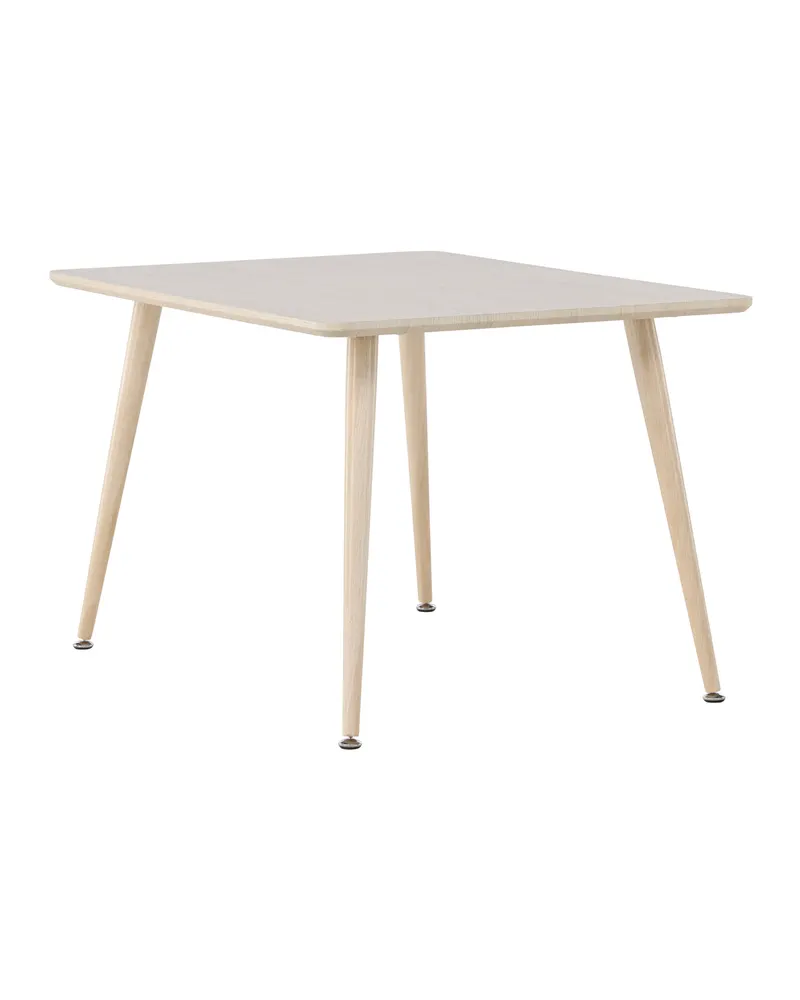 Polar rechteckiger Kindertisch mit Stahlbeinen in 51 × 80 × 60 cm, Whitewash, Ansicht 6