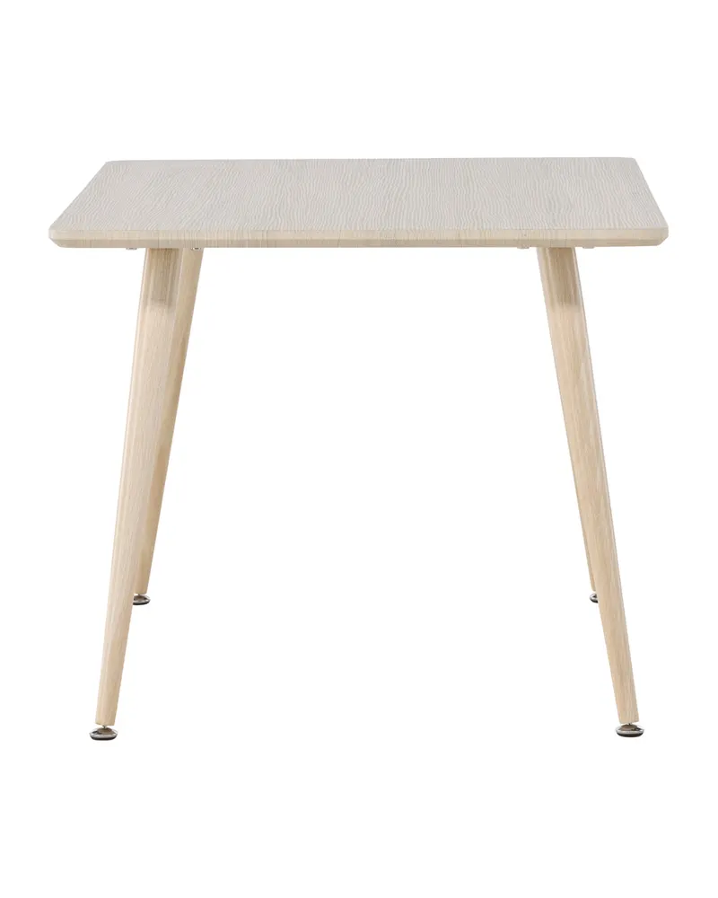 Polar rechteckiger Kindertisch mit Stahlbeinen in 51 × 80 × 60 cm, Whitewash, Ansicht 7