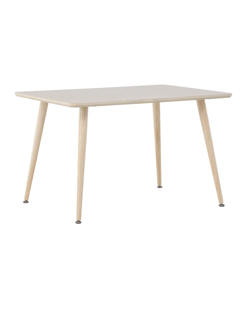 Polar rechteckiger Kindertisch mit Stahlbeinen in 51 × 80 × 60 cm, Whitewash, Ansicht 9