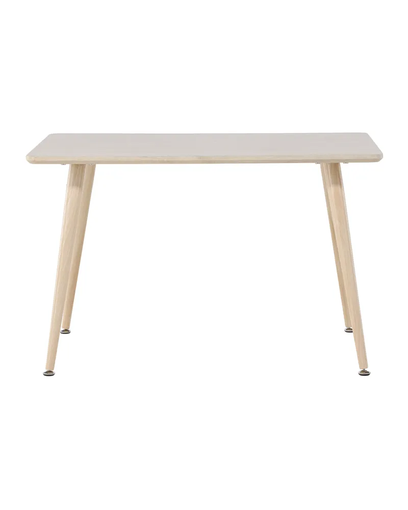Polar rechteckiger Kindertisch mit Stahlbeinen in 51 × 80 × 60 cm, Whitewash, Ansicht 10