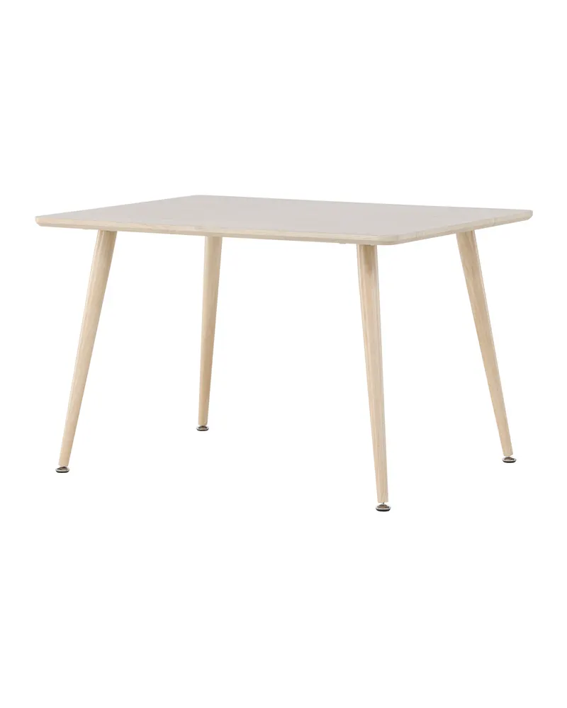 Polar rechteckiger Kindertisch mit Stahlbeinen in 51 × 80 × 60 cm, Whitewash, Ansicht 11
