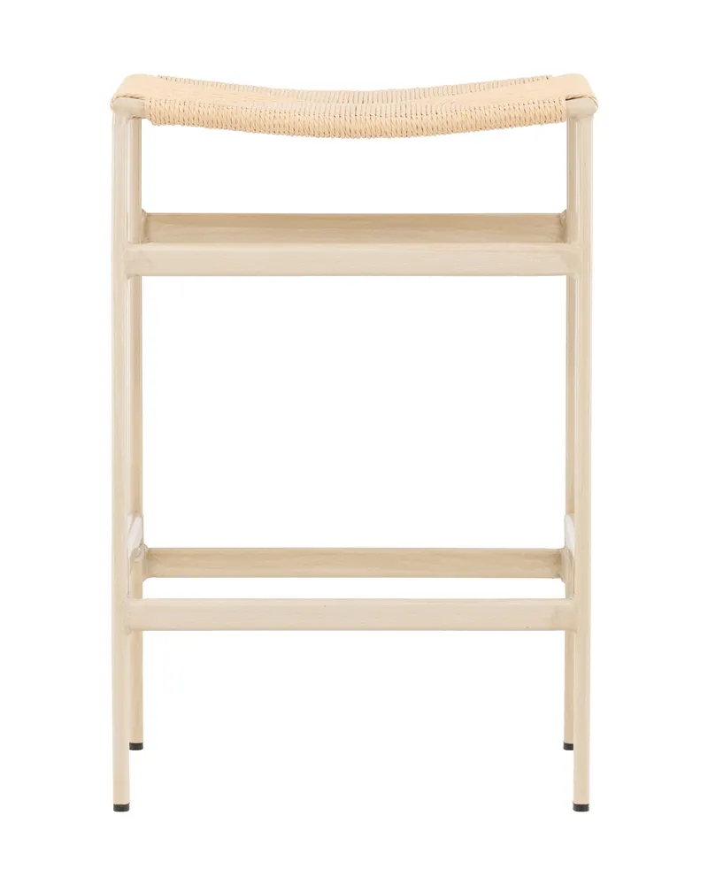 Polly Barhocker ohne Lehne im 2er-Set in Beige, Gestell Whitewash, Ansicht 9
