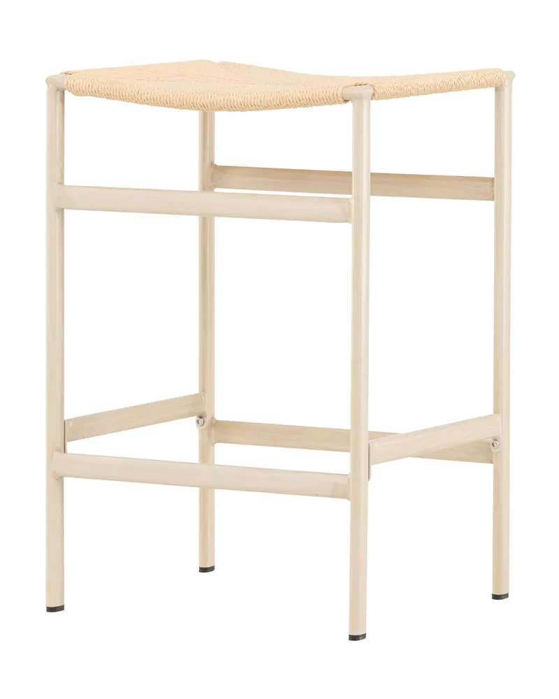 Polly Barhocker ohne Lehne im 2er-Set in Beige, Gestell Whitewash, Ansicht 10