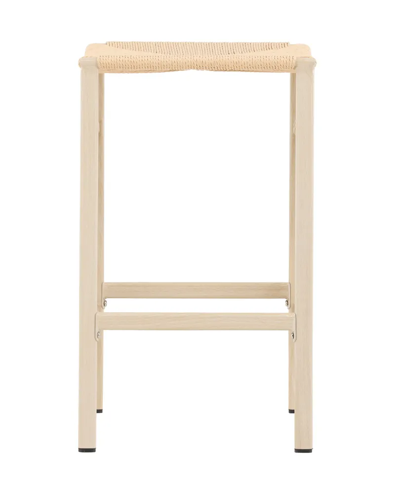 Polly Barhocker ohne Lehne im 2er-Set in Beige, Gestell Whitewash, Ansicht 12
