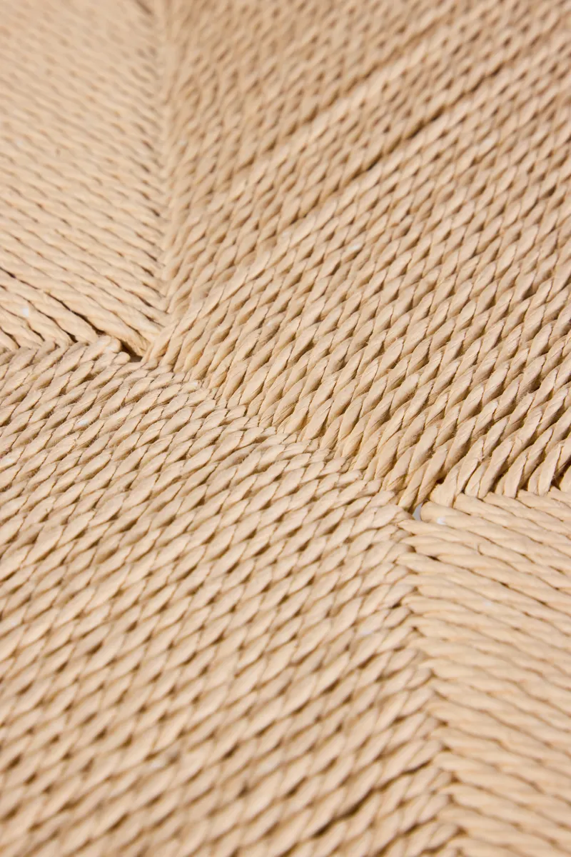 Polly stapelbarer Esszimmerstuhl in Beige, Gestell Mokka, im Wohnraum, Ansicht 3