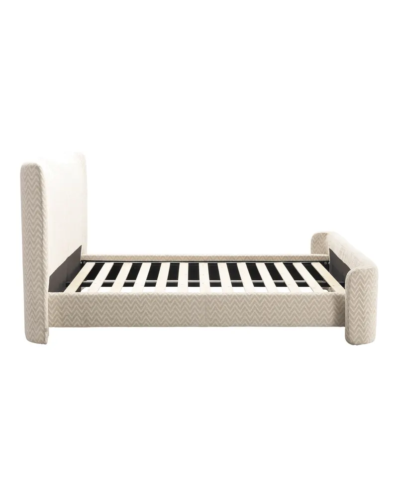 Polsterbett Divana, Beige chevron, 160 × 200 cm von Richmond Interiors, Produktansicht 5