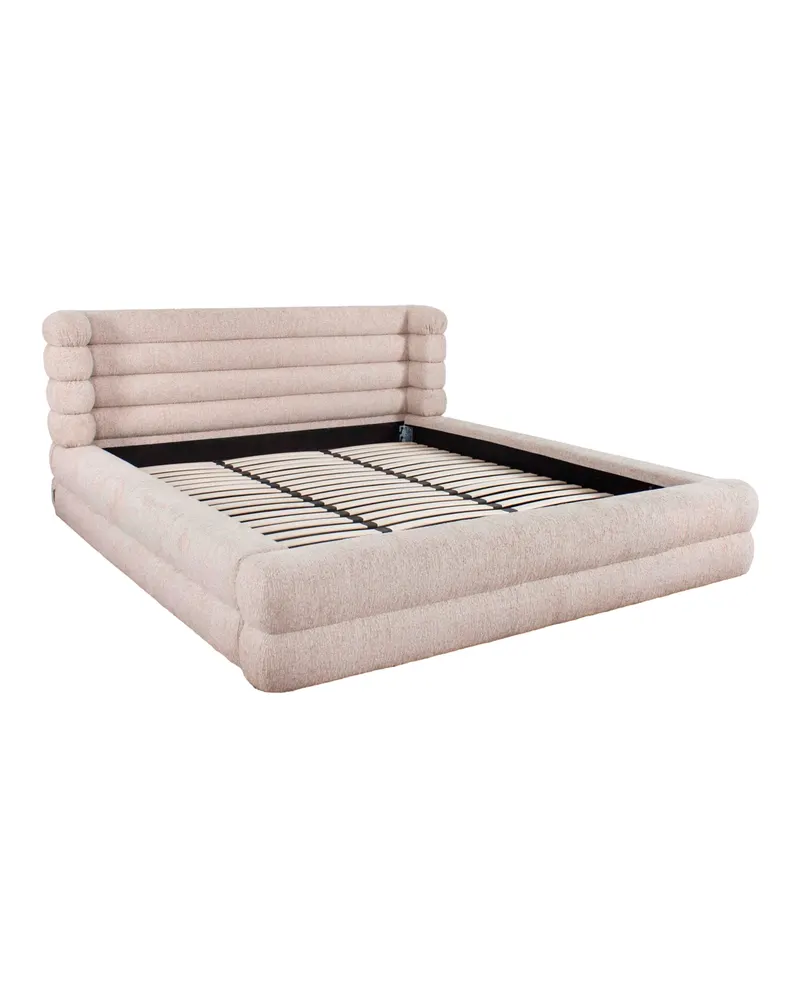 Polsterbett Obidis, Natural linear, 180 × 210 cm von Richmond Interiors, Produktansicht 3