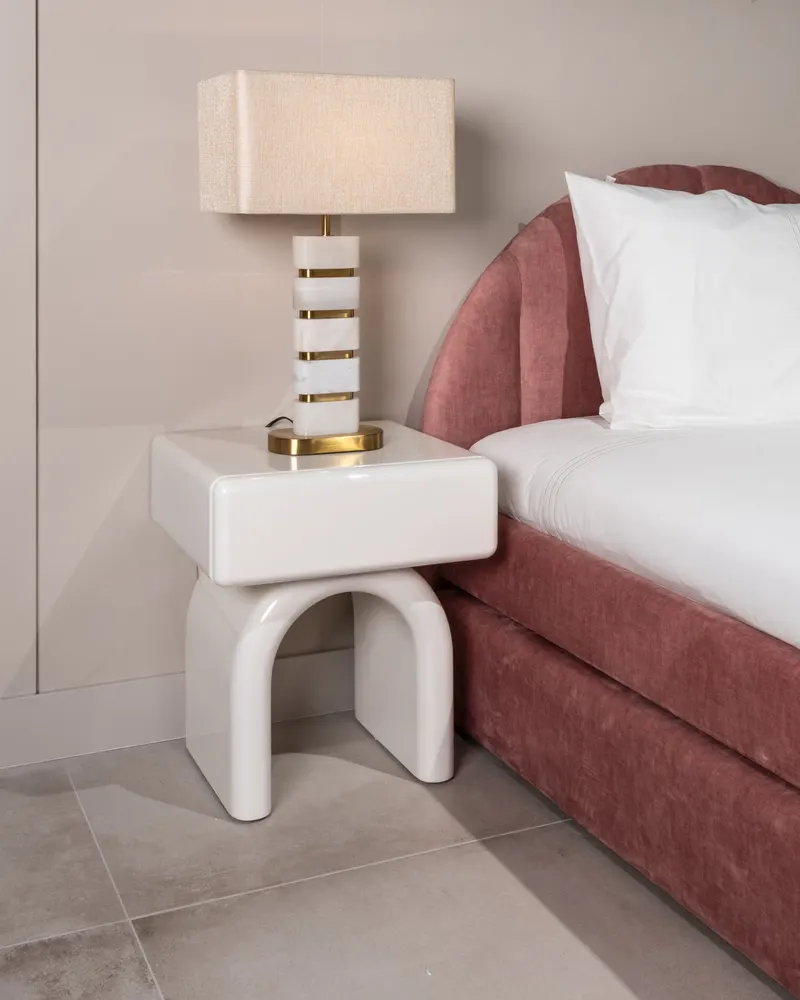 Polsterbett Pixie, Rosewood jewel, 120 × 200 cm von Richmond Interiors, Wohnbeispiel 8, im Wohnraum