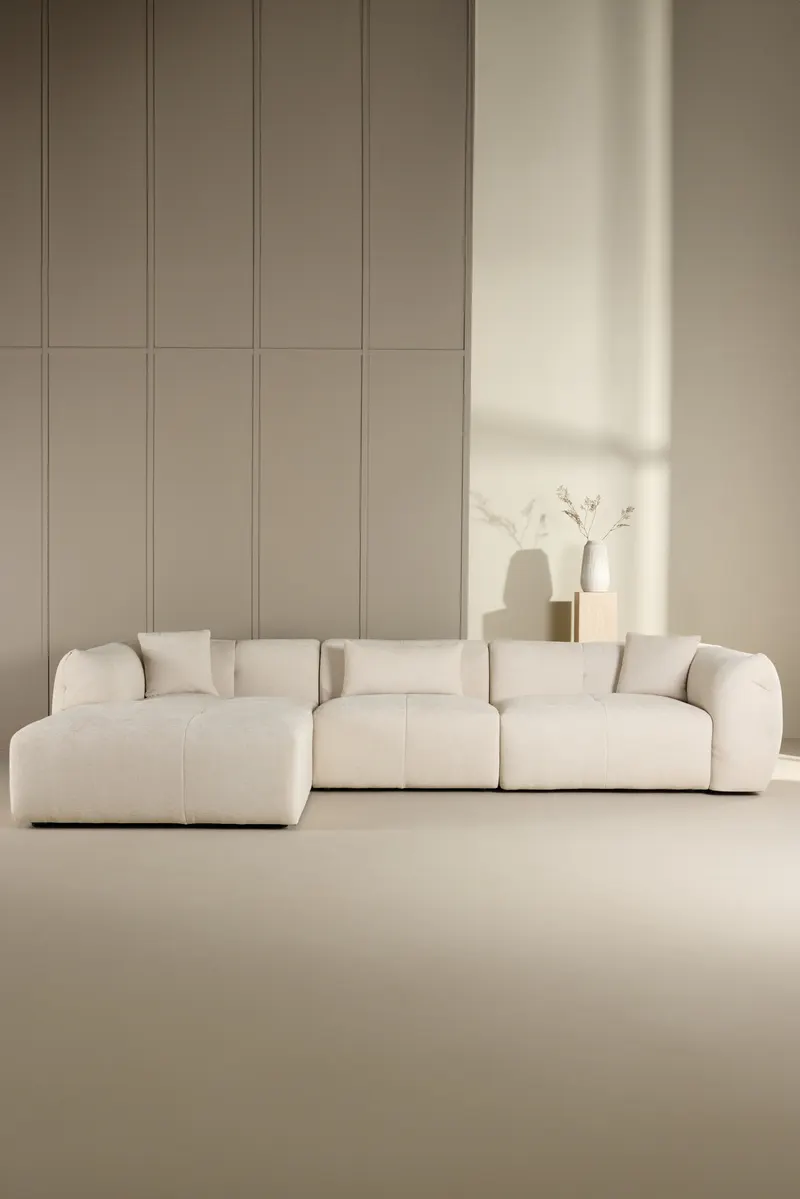 Positano Ecksofa mit Recamiere, im Wohnraum, Ansicht 1