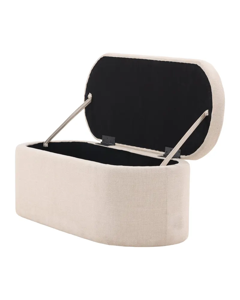 Potenza ovaler Sitzhocker mit Stauraum, Ansicht 5