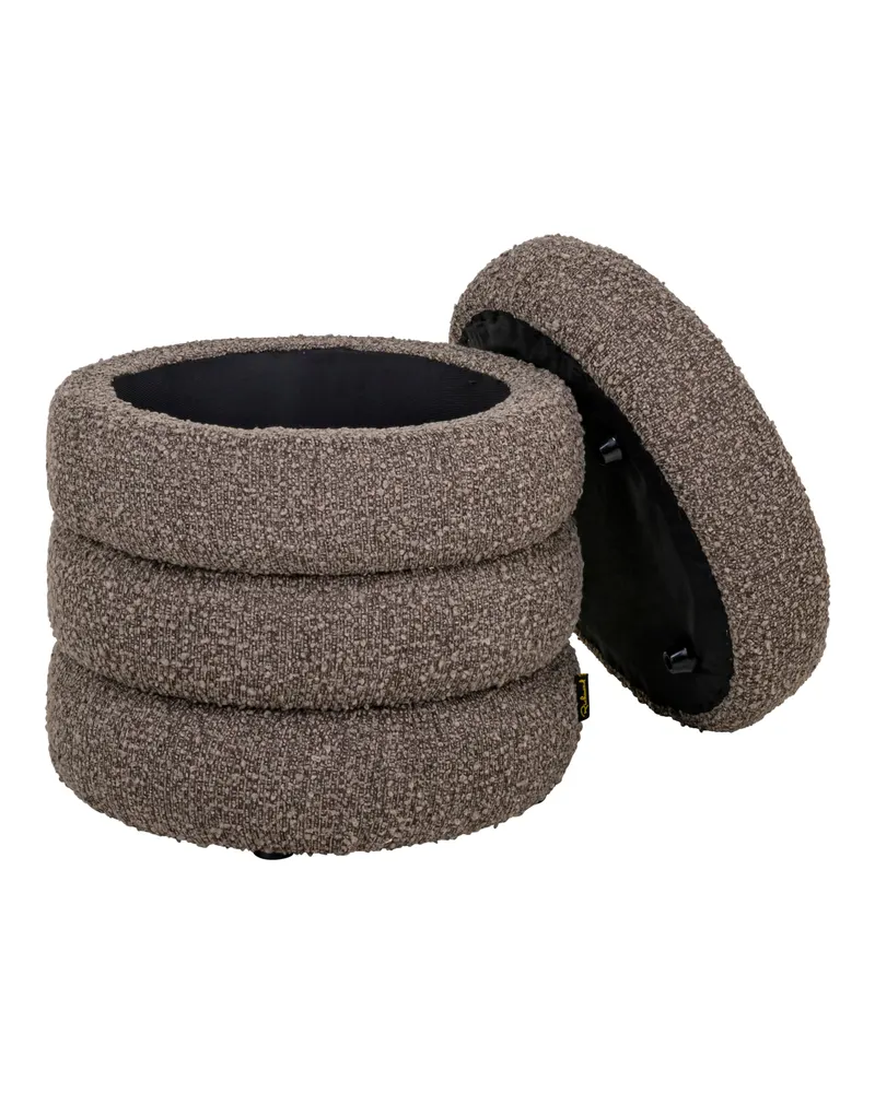 Pouf Adele Brown Chunky von Richmond Interiors, Produktansicht 2