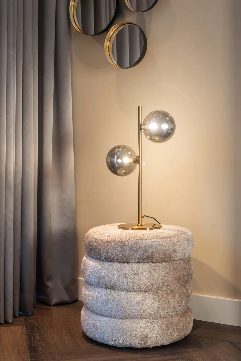 Pouf Adele Sheep Natural von Richmond Interiors, Wohnbeispiel 5, im Wohnraum