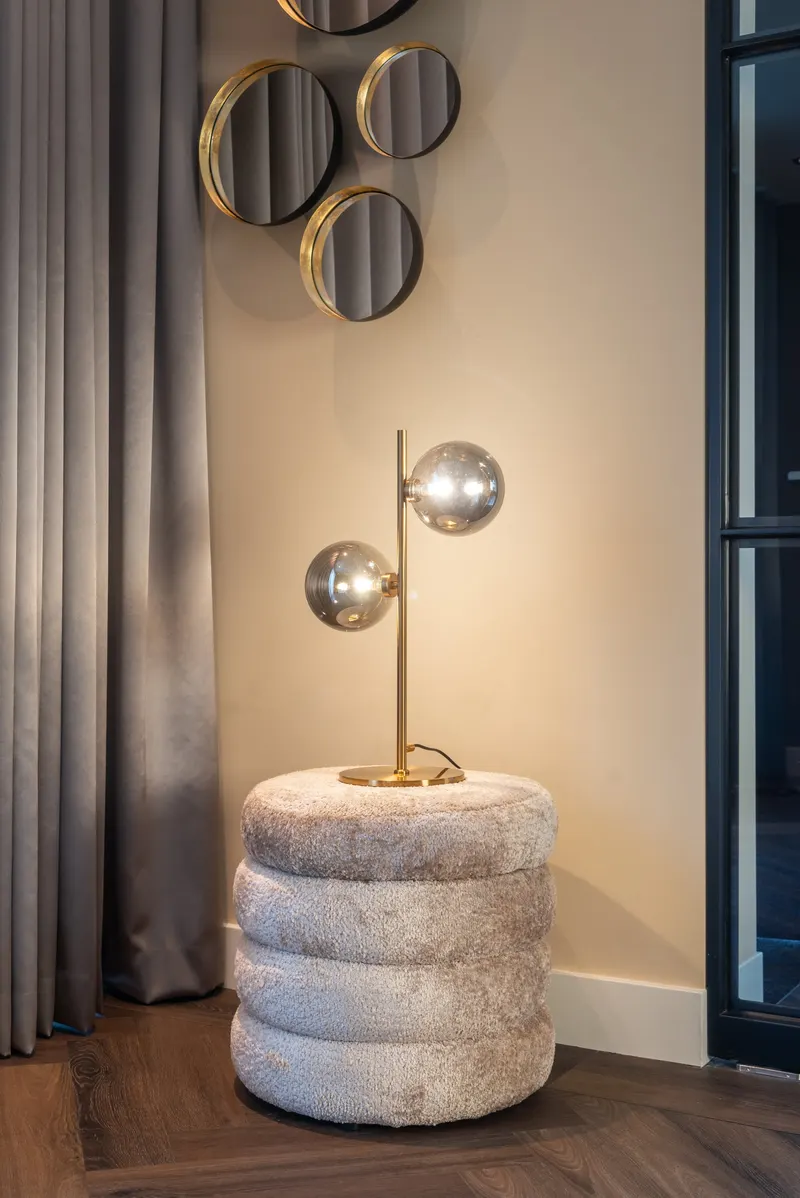 Pouf Adele Sheep Natural von Richmond Interiors, Wohnbeispiel 6, im Wohnraum