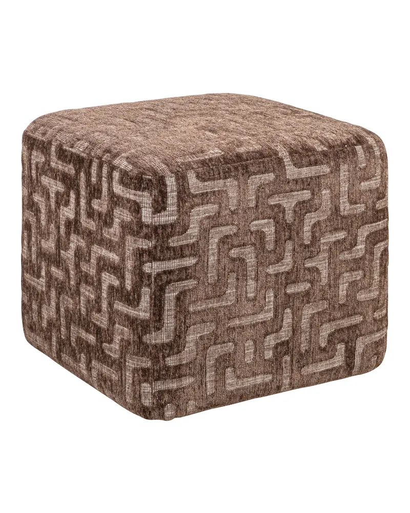 Pouf Ciela, Brown labyrinth von Richmond Interiors, Produktansicht 2