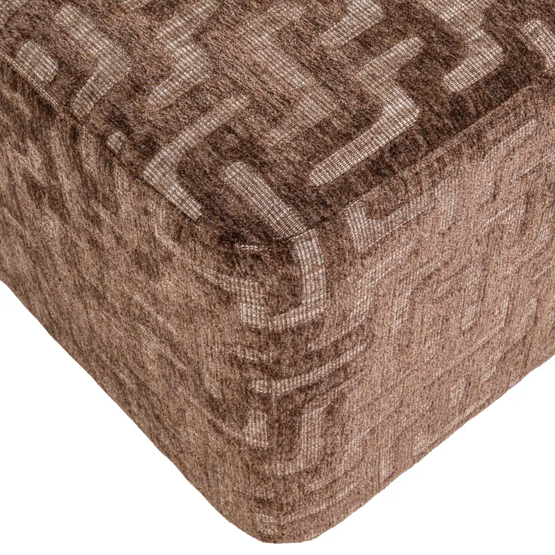 Pouf Ciela, Brown labyrinth von Richmond Interiors, Produktansicht 3