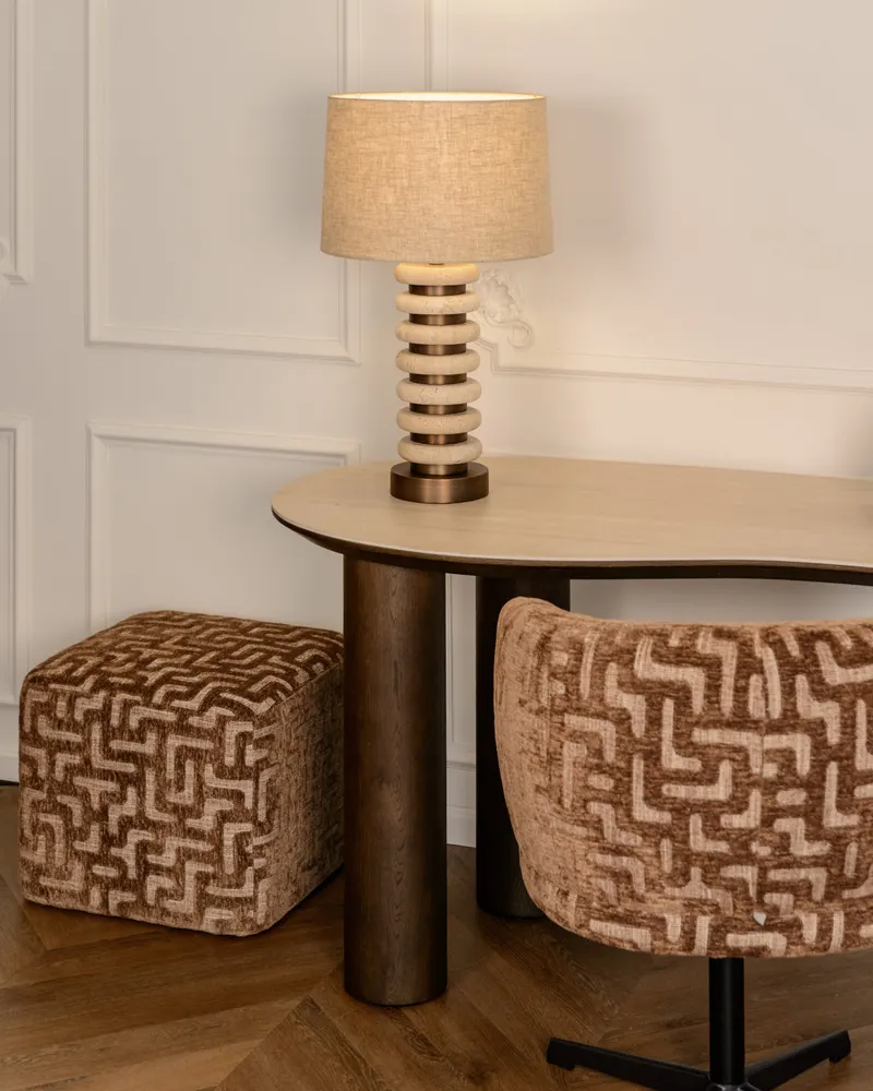 Dinan Esszimmerstuhl, Brown labyrinth von Richmond Interiors, Wohnbeispiel 8, im Wohnraum