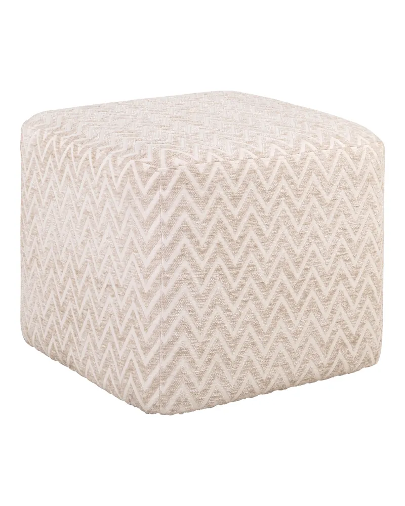 Pouf Ciela, Beige chevron von Richmond Interiors, Produktansicht 2