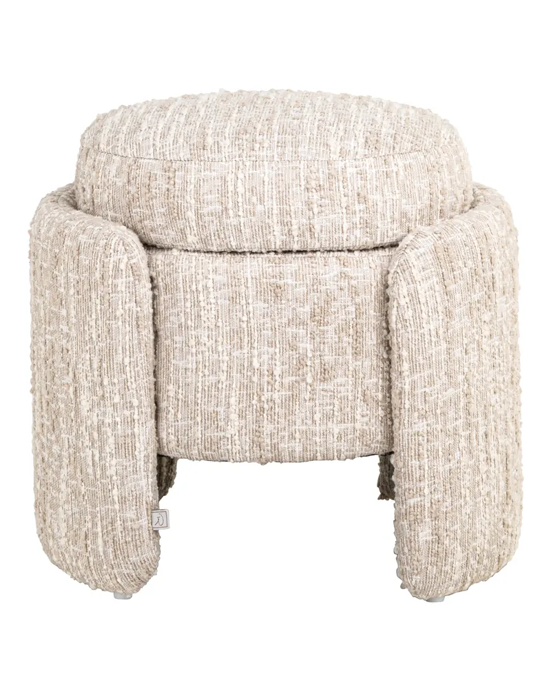 Pouf Cupid, Beige angora von Richmond Interiors