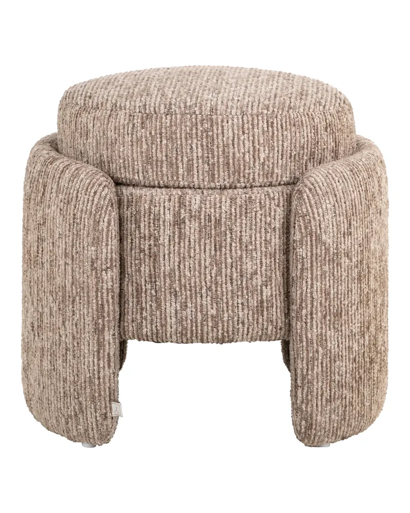 Pouf Cupid, Mocca linear von Richmond Interiors